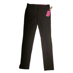 Candie's Audrey Skinny Stretch Pant Women's Black Size 1 Long Flattens Tummy
